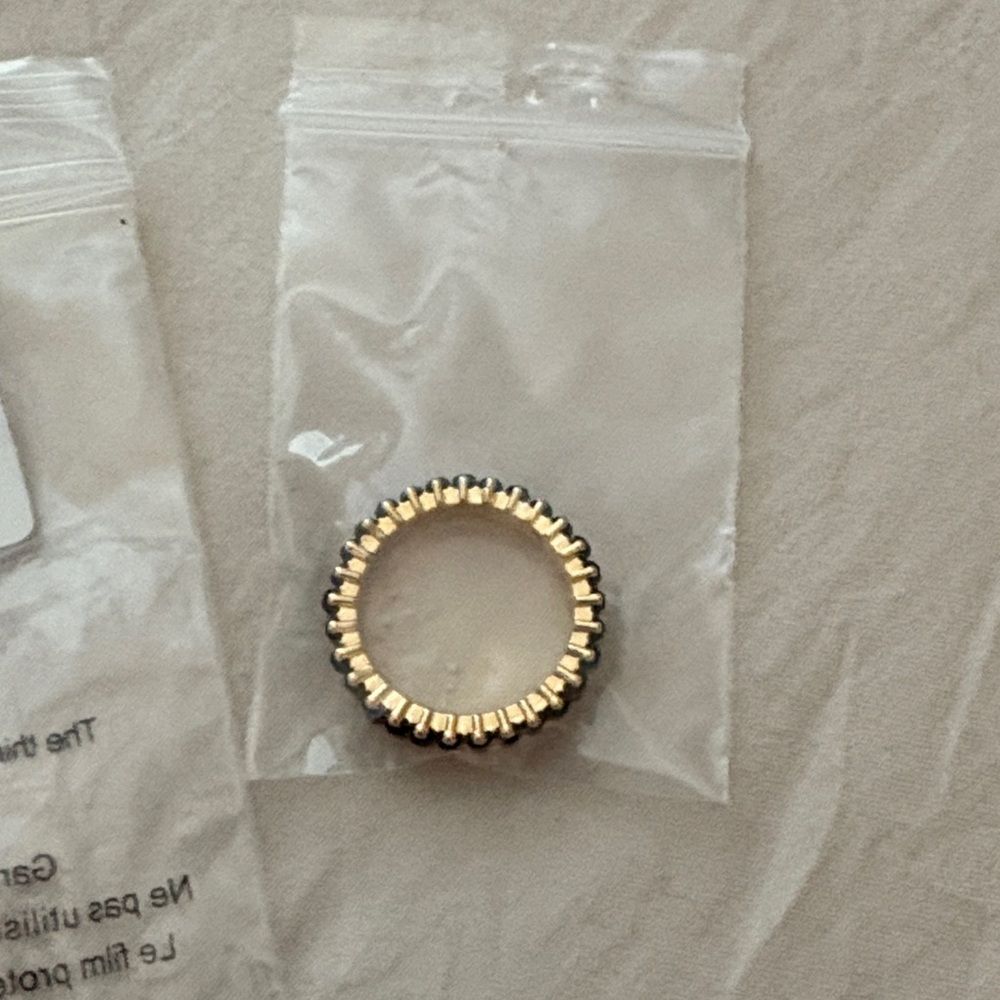 BaubleBar Gold-Toned Textured Ring